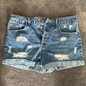 Denim shorts